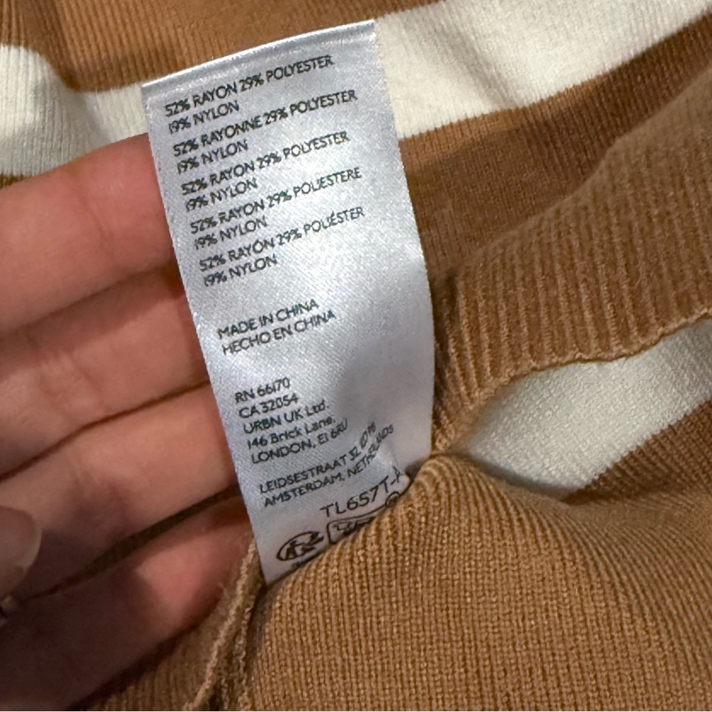 Maeve Stripe Collared Sleeveless Sweater Vest Medium - Picture 11 of 12